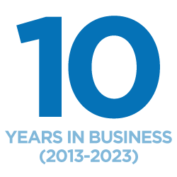10 Years in business